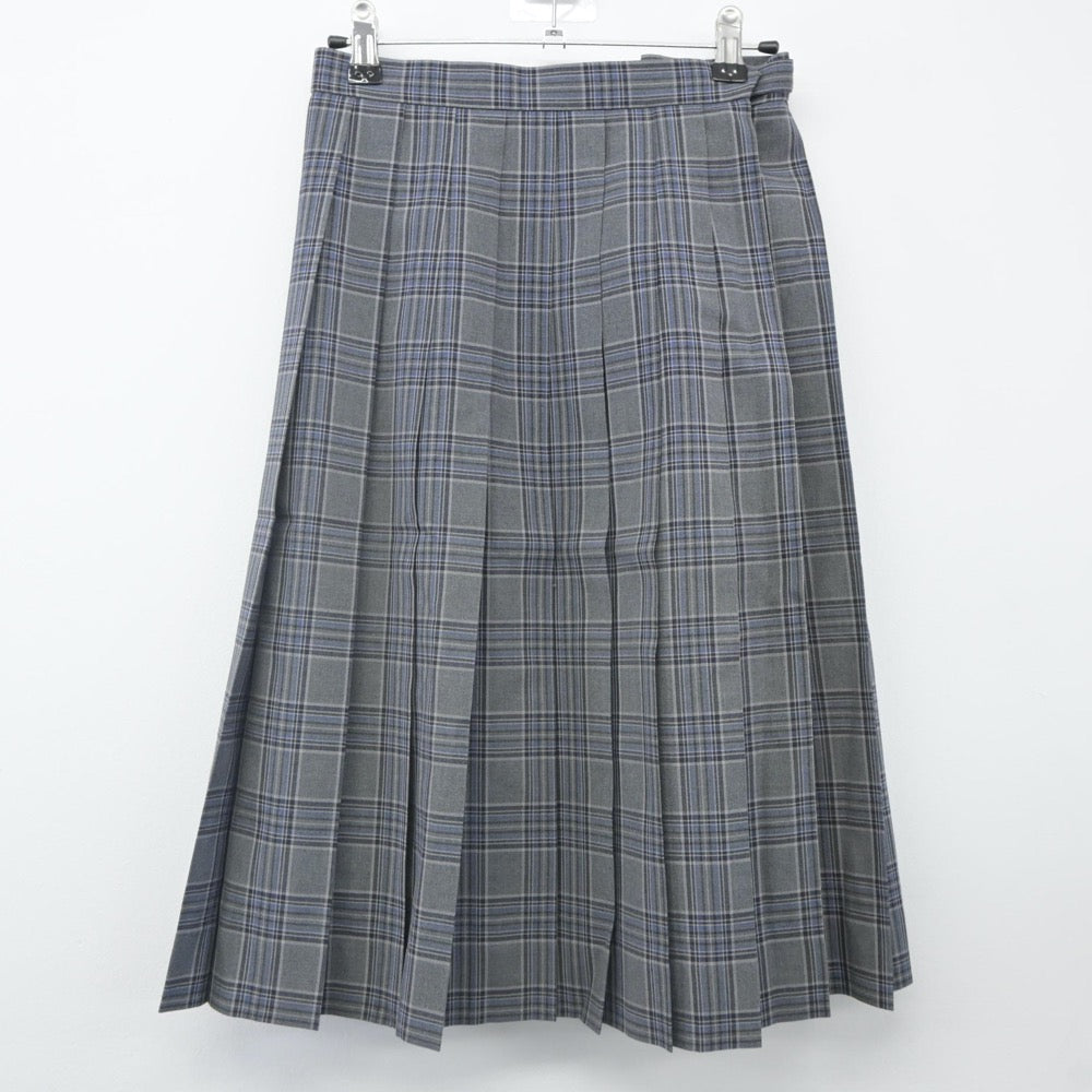 【中古】東京都 明治大学付属中野八王子中学高等学校 女子制服 2点（ニットベスト・スカート）sf024083