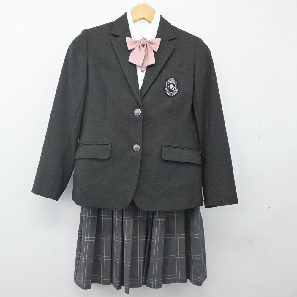 【中古】大阪府 大阪成蹊女子高等学校 女子制服 4点（ブレザー・シャツ・スカート）sf024087