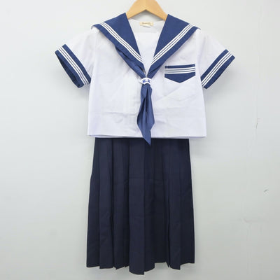 【中古】大阪府 大阪成蹊女子高等学校 女子制服 4点（セーラー服・スカート）sf024088