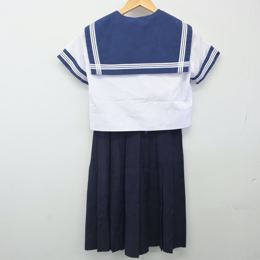 【中古】大阪府 大阪成蹊女子高等学校 女子制服 4点（セーラー服・スカート）sf024088