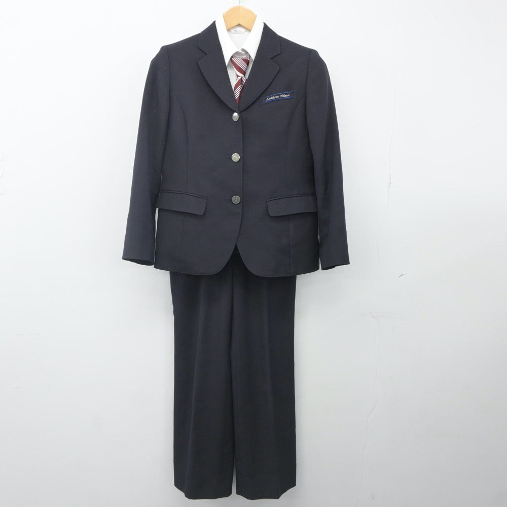 【中古】北海道 北海道旭川南高等学校 女子制服 4点（ブレザー・シャツ・ズボン）sf024103