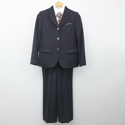 【中古】北海道 北海道旭川南高等学校 女子制服 4点（ブレザー・シャツ・ズボン）sf024103