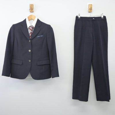 【中古】北海道 北海道旭川南高等学校 女子制服 4点（ブレザー・シャツ・ズボン）sf024103