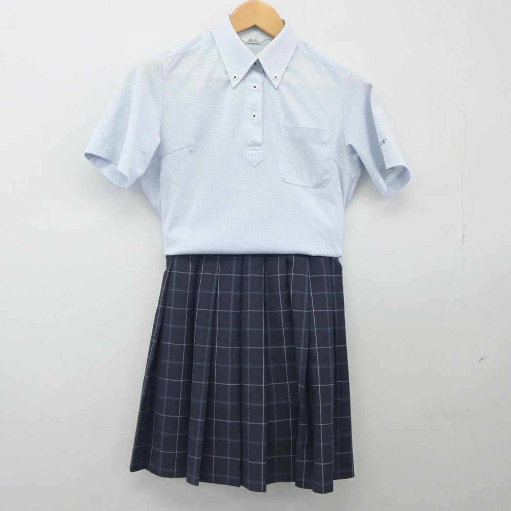 【中古】北海道 北海道旭川南高等学校 女子制服 2点（シャツ・スカート）sf024104