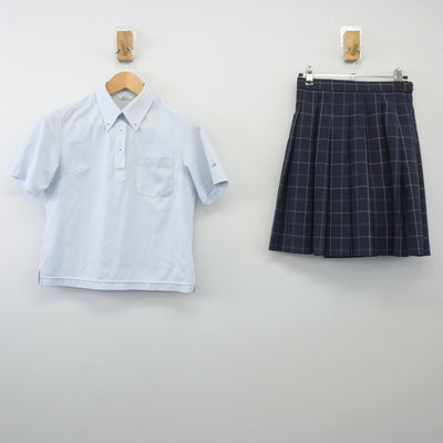 【中古】北海道 北海道旭川南高等学校 女子制服 2点（シャツ・スカート）sf024104