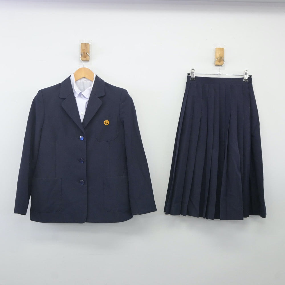 【中古】埼玉県 別府中学校 女子制服 3点（ブレザー・シャツ・スカート）sf024113