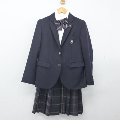 【中古】京都府 城南菱創高等学校 女子制服 5点（ブレザー・シャツ・スカート）sf024119