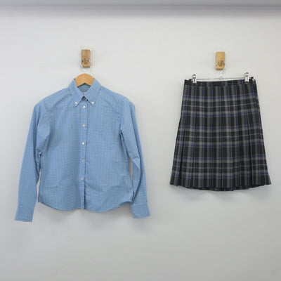 【中古】徳島県 城東高等学校 女子制服 2点（シャツ・スカート）sf024125