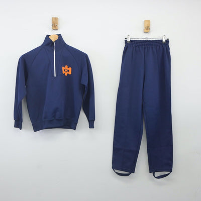 【中古】徳島県 徳島市川内中学校 女子制服 2点（ジャージ 上・ジャージ 下）sf024131