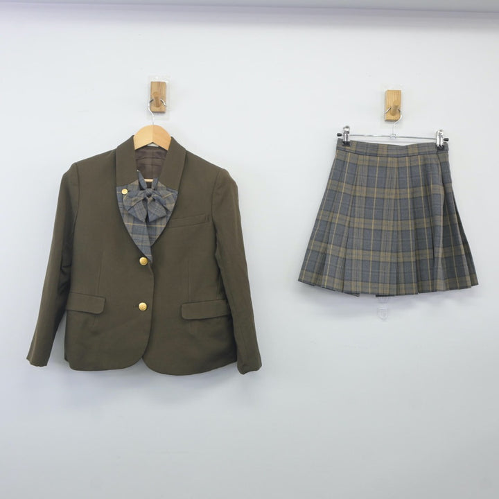 【中古】神奈川県 戸塚高等学校 女子制服 3点（ブレザー・スカート）sf024132