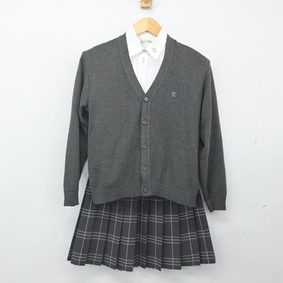 【中古】宮城県 富谷高等学校 女子制服 6点（ブレザー・ニット・シャツ・スカート）sf024135