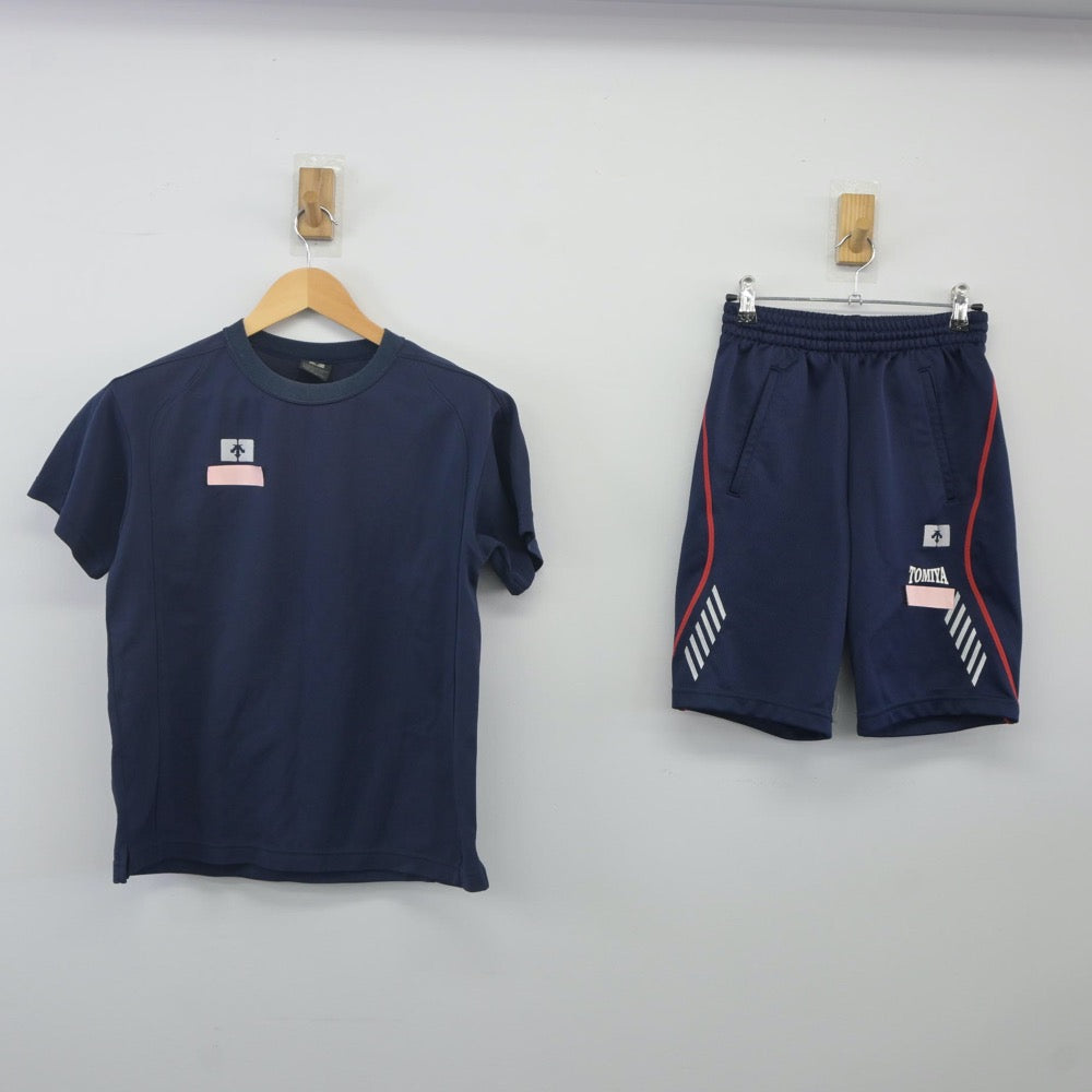 【中古】宮城県 富谷高等学校 女子制服 2点（体操服 上・体操服 下）sf024138