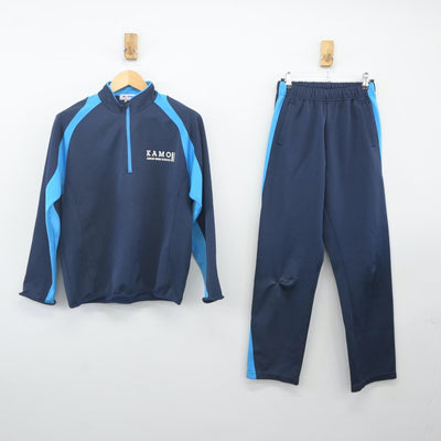 【中古】宮城県 加茂中学校 女子制服 2点（ジャージ 上・ジャージ 下）sf024139