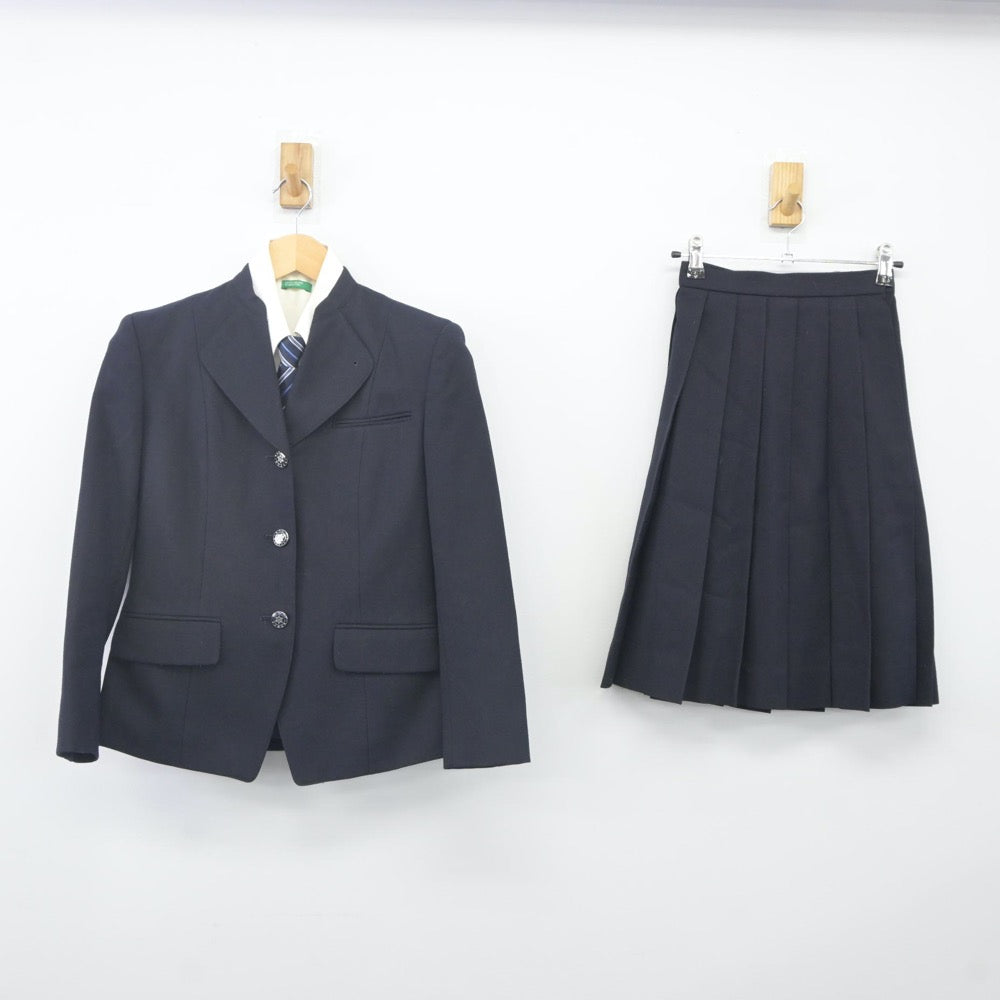 【中古】京都府 京都文教高等学校 女子制服 6点（ブレザー・シャツ・スカート）sf024155