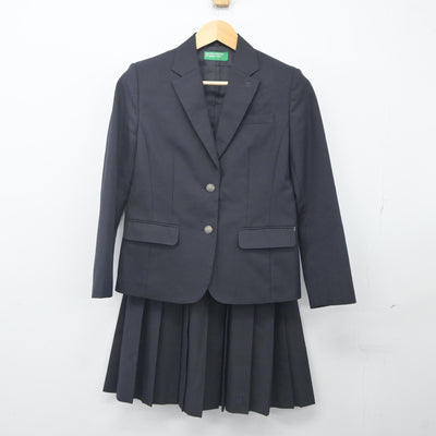 【中古】京都府 京都文教高等学校 女子制服 3点（ブレザー・ニット・スカート）sf024157