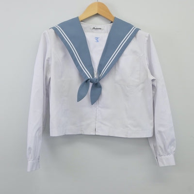 【中古】大分県 鶴崎高等学校 女子制服 2点（セーラー服）sf024166