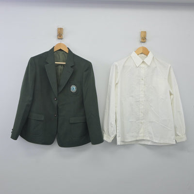 【中古】神奈川県 洗足学園中学校 女子制服 3点（ブレザー・シャツ）sf024167