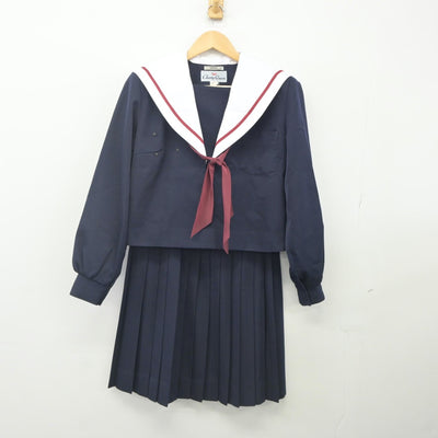 【中古】愛知県 安祥中学校 女子制服 3点（セーラー服・スカート）sf024173