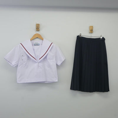 【中古】愛知県 安祥中学校 女子制服 2点（セーラー服・スカート）sf024175