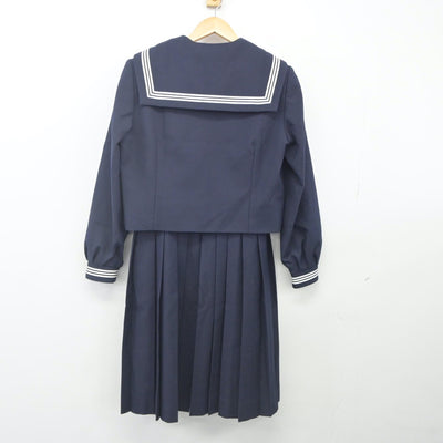 【中古】千葉県 堀江中学校 女子制服 4点（セーラー服・ジャンパースカート）sf024194