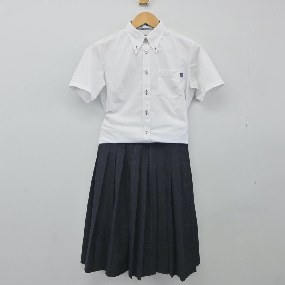 【中古】岐阜県 美濃加茂高等学校 女子制服 3点（シャツ・スカート）sf024203