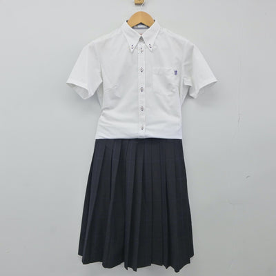 【中古】岐阜県 美濃加茂高等学校 女子制服 3点（シャツ・スカート）sf024203