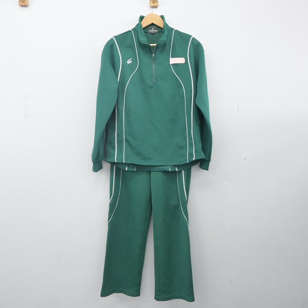 【中古】千葉県 船橋古和釜高等学校 女子制服 2点（ジャージ 上・ジャージ 下）sf024207