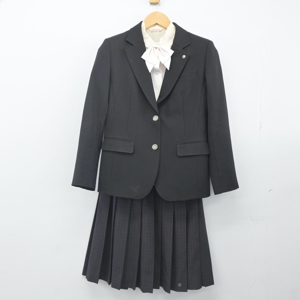 【中古】大阪府 扇町総合高等学校 女子制服 3点（ブレザー・シャツ・スカート）sf024214