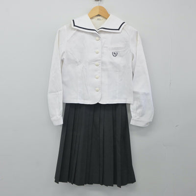 【中古】和歌山県 和歌山北高等学校 女子制服 2点（セーラー服・スカート）sf024223