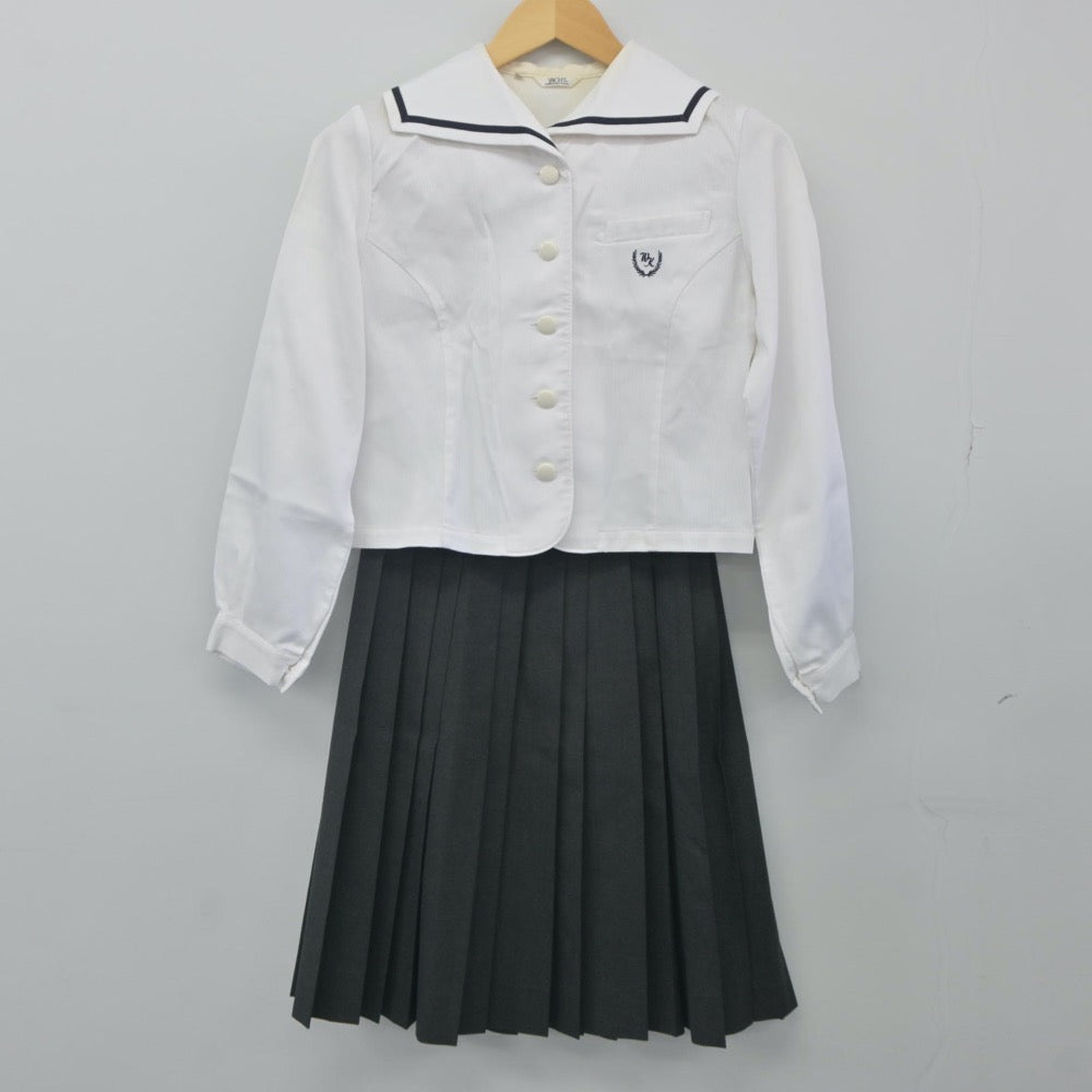 【中古】和歌山県 和歌山北高等学校 女子制服 2点（セーラー服・スカート）sf024224