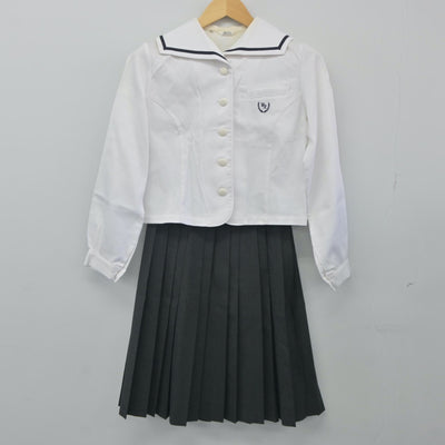 【中古】和歌山県 和歌山北高等学校 女子制服 2点（セーラー服・スカート）sf024224