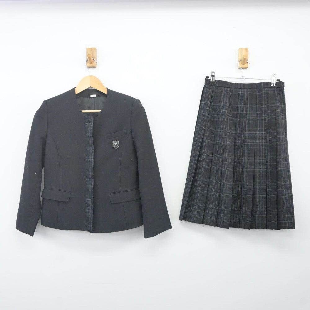 【中古】青森県 五所川原農林高等学校 女子制服 2点（ブレザー・スカート）sf024230