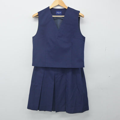 【中古】神奈川県 汲沢中学校 女子制服 3点（ブレザー・ベスト・スカート）sf024231