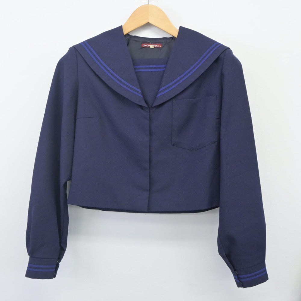 【中古】和歌山県 有功中学校 女子制服 2点（セーラー服・スカート）sf024239