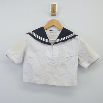 【中古】福岡県 精華女子高等学校 女子制服 2点（セーラー服・スカート）sf024242