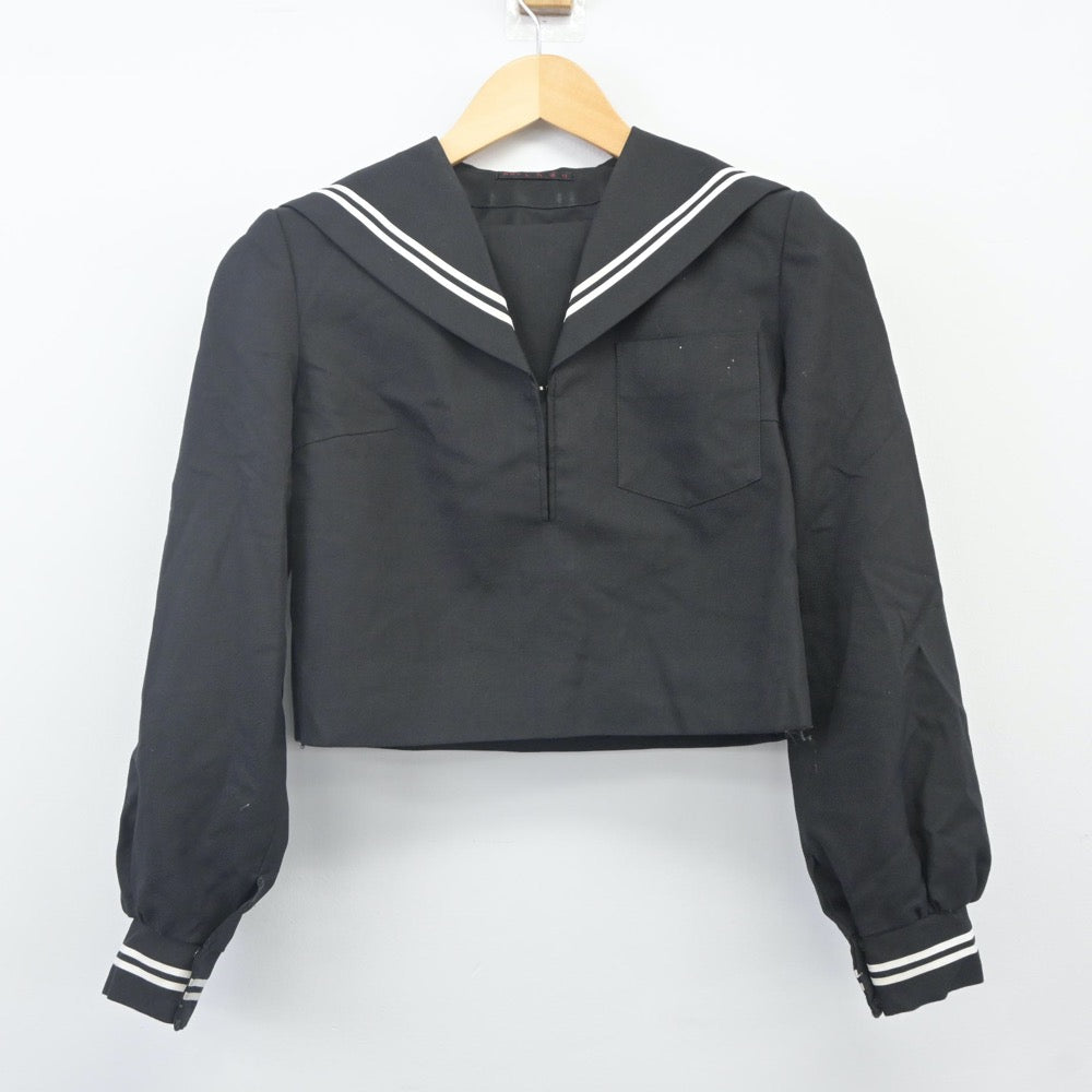 【中古】栃木県 三島中学校 女子制服 2点（セーラー服・セーラー服）sf024243