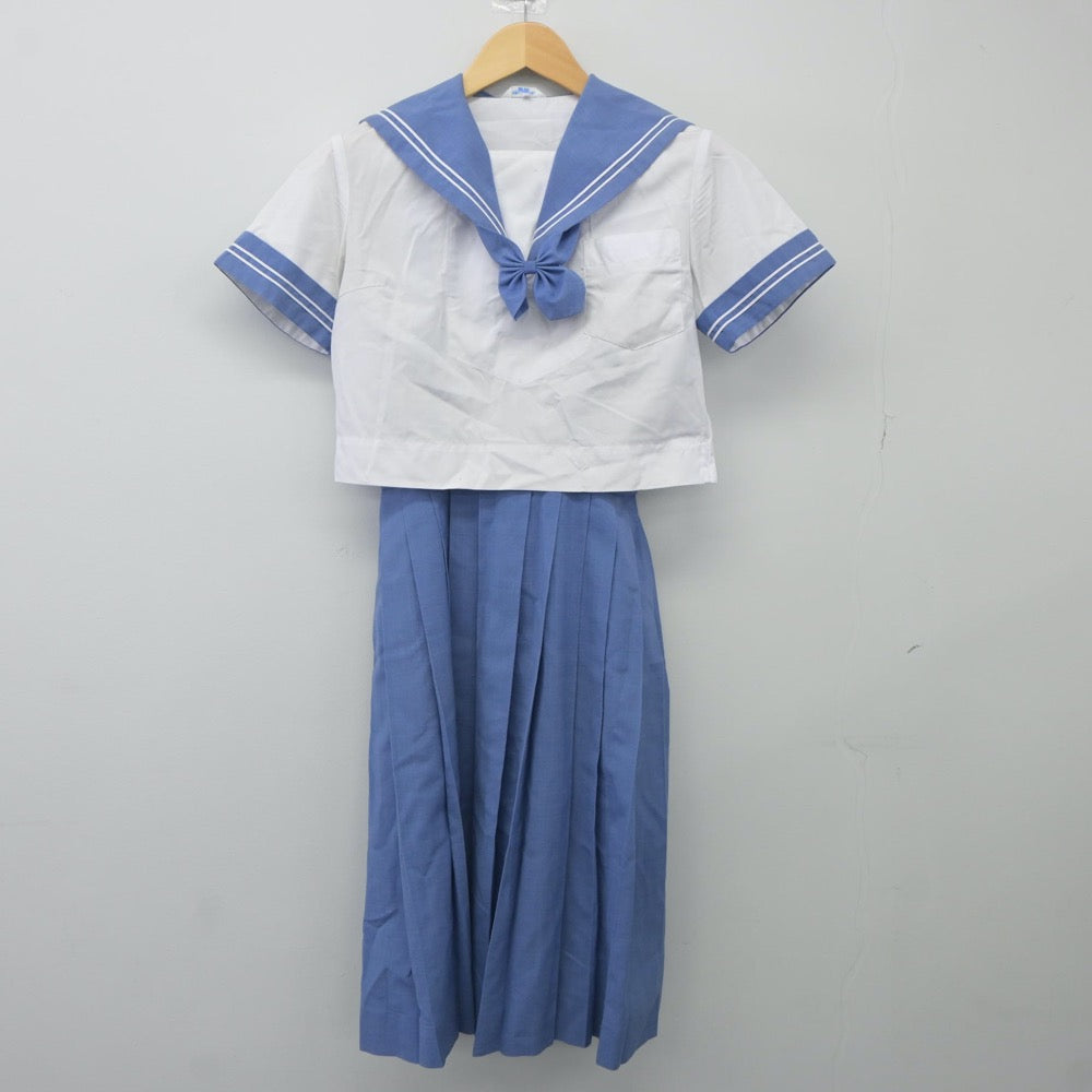 【中古】熊本県 東野中学校 女子制服 3点（セーラー服・スカート）sf024246