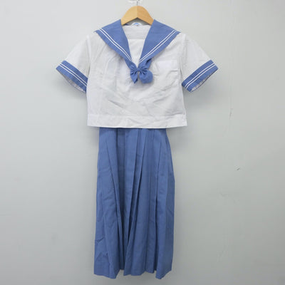 【中古】熊本県 東野中学校 女子制服 3点（セーラー服・スカート）sf024246