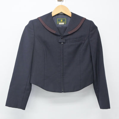 【中古】京都府 京都文教中学校 女子制服 2点（セーラー服・スカート）sf024253