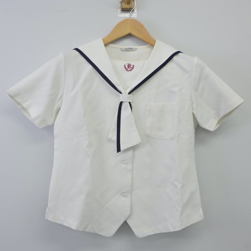 【中古】岡山県 勝山高等学校 女子制服 3点（セーラー服・スカート）sf024255