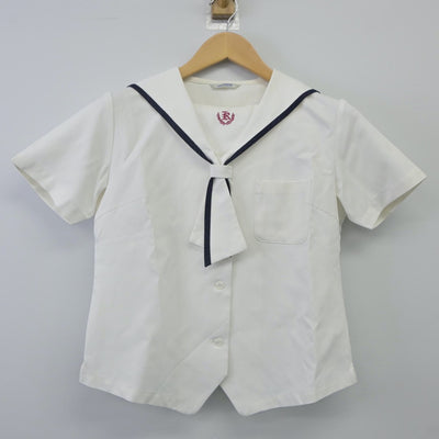 【中古】岡山県 勝山高等学校 女子制服 3点（セーラー服・スカート）sf024255