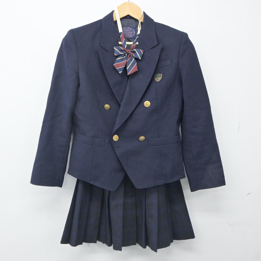 【中古】千葉県 幕張総合高等学校 女子制服 4点（ブレザー・スカート・スカート）sf024256