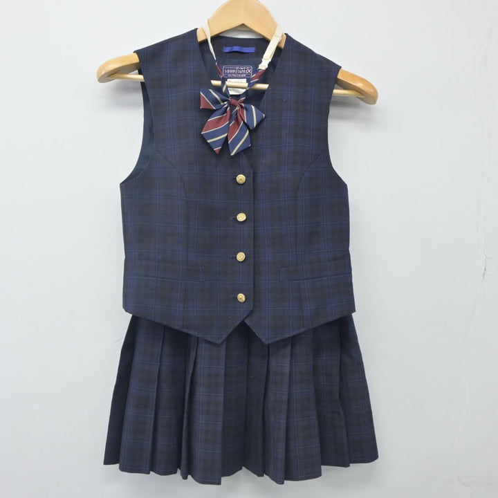 中古制服】千葉県 幕張総合高等学校 女子制服 3点（ベスト・スカート）sf024257【リサイクル学生服】 | 中古制服通販パレイド