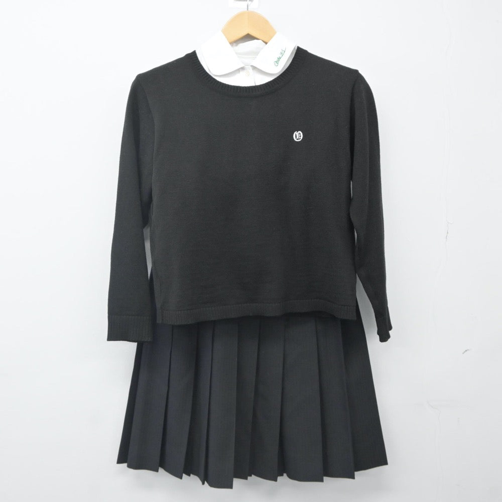 【中古】広島県 大竹高等学校 女子制服 4点（ブレザー・ニット・シャツ・スカート）sf024259