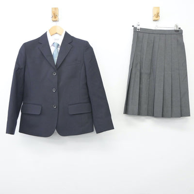 【中古】香川県 英明高等学校 女子制服 5点（ブレザー・シャツ・スカート）sf024262