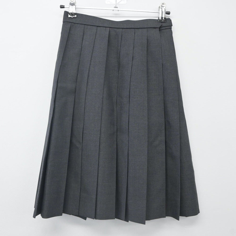 【中古】香川県 英明高等学校 女子制服 4点（ニットベスト・シャツ・スカート）sf024263