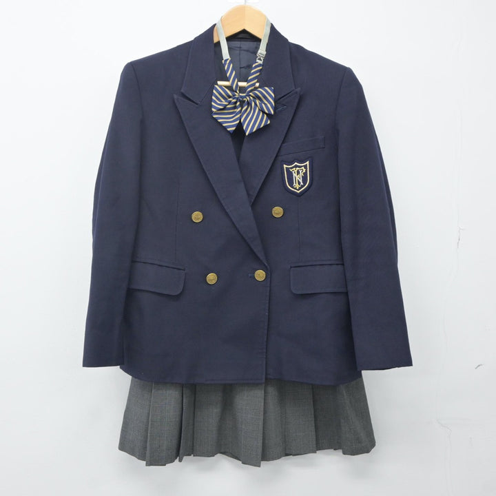 中古制服】東京都 府中西高等学校 女子制服 3点（ブレザー