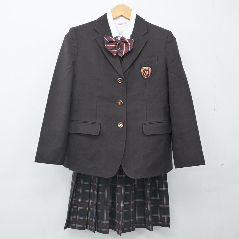 【中古】兵庫県 明石高等学校 女子制服 6点（ブレザー・ニット・シャツ・スカート）sf024277