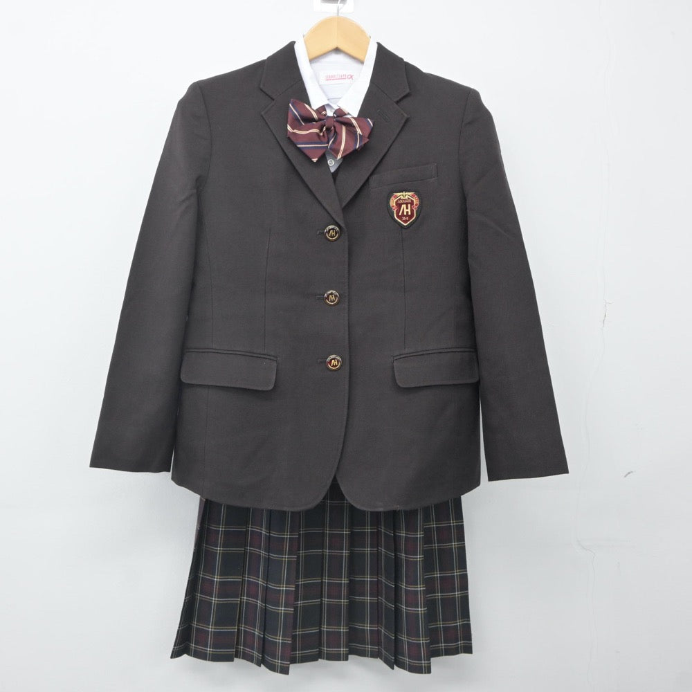 【中古】兵庫県 明石高等学校 女子制服 6点（ブレザー・ニット・シャツ・スカート）sf024278