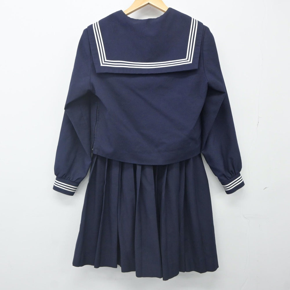 【中古】滋賀県 甲南中学校 女子制服 3点（セーラー服・スカート）sf024279